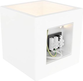 Applique da Parete Cubica G9 in Gesso Pitturabile