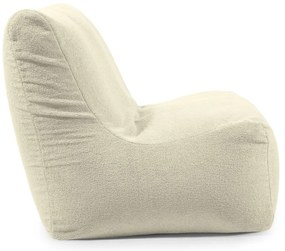 Puof a sacco grigio chiaro con rivestimento in bouclé Seat 100 Lounge – SLOWDOWN