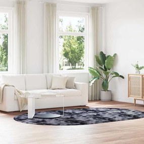 Tappeto Shaggy A Pelo Lungo Navarra Grigio Scuro 300x200 Cm /