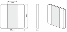 LDST DU-01-SZ-BC10 - Illuminazione scale DUO 10xLED/1,2W/230V