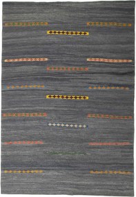 Kilim Tappeto persiano 240 x 170 Nero (Iran) Tessuto A Mano