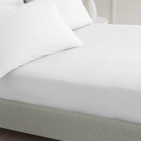 Lenzuolo con angoli bianco in percalle di cotone 90x190 cm Cotton Percale – Bianca