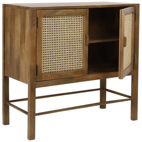 Cassettiera in legno di mango marrone 88x84 cm Nipas - Light &amp; Living