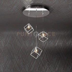 Frame sospensione tonda 3 luci 1125-s3