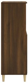 Credenza rovere marrone 60x36x110 cm in legno multistrato