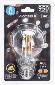 Lampadina LED FILAMENT A60 E27/8W/230V 2700K - Aigostar