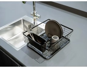 WENKO 54766100 - Scolapiatti BLACK OUTDOOR KITCHEN 36x30 cm nero/nero