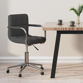 Sedia Da Ufficio Girevole Grigio Scuro İn Tessuto /