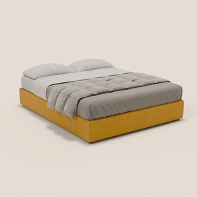 Ina sommier con ampio contenitore in microfibra smacchiabile ed impermeabile T11 giallo