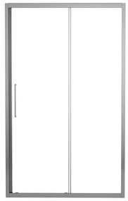 Porta doccia scorrevole Record L 171 x H 195cm, Sp. 6 mm in vetro profilo argento