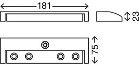 Briloner 2269-041 - LED luce orientativa con sensore LERO LED/0,32W/4xAAA
