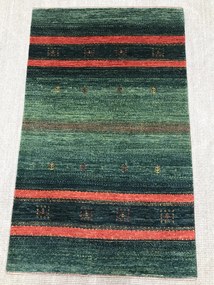 Loribaft Tappeto persiano 80 x 130 Verde (Iran) Annodato A Mano