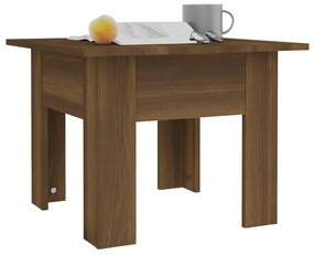 Tavolino da salotto rovere marrone 55x55x42 cm in truciolato