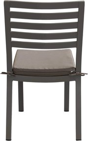 DEXTER - set tavolo in alluminio cm 160/240 x 90 x 75 h con 6 sedie Dexter