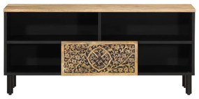 Mobile porta tv 100x33x46 cm in legno massello di mango