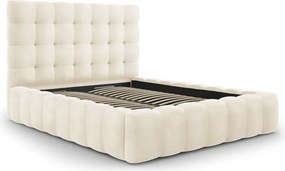 Letto Bali imbottito in velluto - 140×200 cm