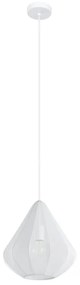 Lampadario Design Dolwen bianco paralume bianco E27 Ø33.5cm EGLO