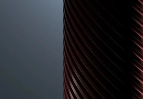 Flos Flauta H1000 Spiga Lampada indoor 100 cm Da Parete a biemissione in alluminio Anodized Ruby Red