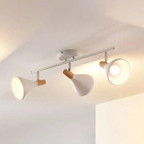 Plafoniera Lindby Arina, 53 cm, bianca, a 3 luci, E14