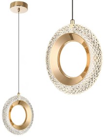Lampadario a Sospensione in Cristallo G119-1CP GOLD