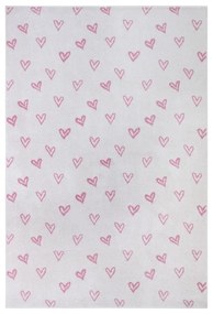 Tappeto per bambini rosa e bianco 160x235 cm Hearts - Hanse Home