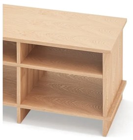 Mobile TV di colore naturale con effetto rovere 180x50x40 cm Inari – Teulat