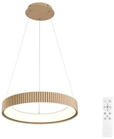 Brilagi - Lampada a sospensione dimmerabile con cavo FALCON MODERN LED/30W/230V 40 cm beige + telecomando