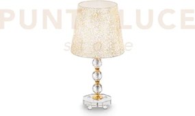 Queen lampada da tavolo 1 luce attacco e27 h.46,5cm finitura oro