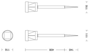 Philips - Lampada solare LED AVERY LED/1,8W/3,7V 2700K IP44