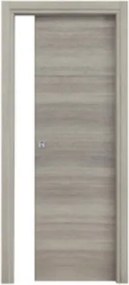 Porta scorrevole con telaio colore rovere grigio 70x210 cm