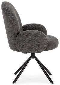 Poltrona grigio scuro Dario - Marckeric