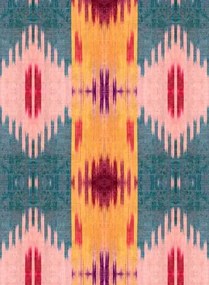 Mindthegap Carta da parati Patola - Red/ Blue/ Yellow/ Pink