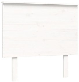 Giroletto con Testiera Bianco Small Single Legno Massello