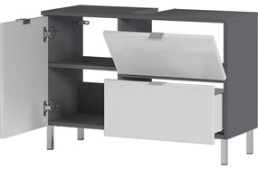 Mobile bianco-grigio sotto il lavabo 80x56 cm Mauresa - Germania