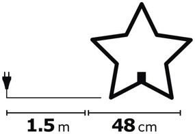 Decorazione natalizia 1xE14/230V grigio