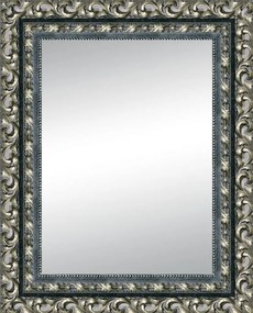 Specchio rettangolare in legno nero 80 x 100 cm