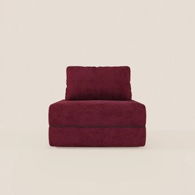 Rift poltrona letto con materasso alto 22 cm e memory foam - schienale mobile e tessuto smacchiabile T31