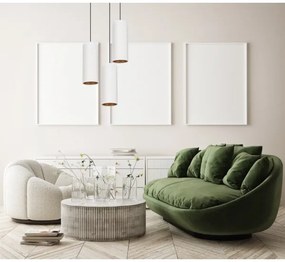 Lampadario a cavo AVALO 3xE27/60W/230V Ø35 cm bianco/rame