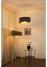 Brilagi - Lampadario LED a sospensione con filo LYRA 1xE27/15W/230V grigio/oro