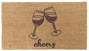 Zerbino Italo Eco Cheers 40x70 cm in Cocco Naturale con Fondo in Lattice - Line Art