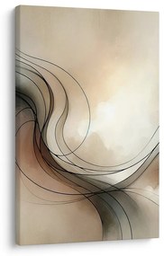 Quadro su tela – Linee eleganti tra le nuvole
