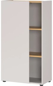 Libreria bianca con effetto rovere 61x110x34 cm Adrano – Germania