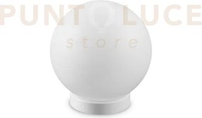 Carta lampada da tavolo 1 luce attacco e27 effetto carta bianco d.20cm