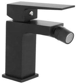 Miscelatore bidet squadrato nero opaco Kubo con scarico click clack