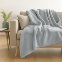 Coperta plaid 130x160 verde chiaro Flannel