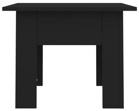 Tavolino da salotto nero 55x55x42 cm in truciolato