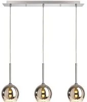 Lampadario 3 pendenti LED G9 lampada sospensione vetro globo luce tavolo cucina bar ristorante 230V