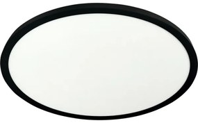 Plafoniera LED/32W/230V 3000/4000/6500K Ø 40 cm nera