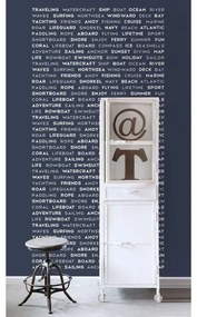 Fotomurale ESTA Testo, Blu 186X280 cm