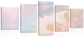 Quadri 5 pezzi – Riflesso delle foglie nel lago